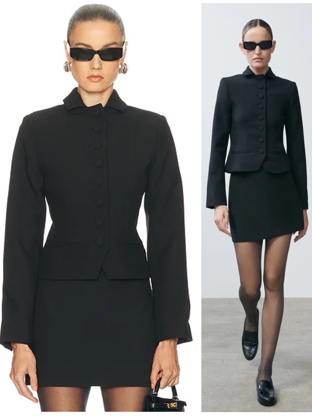 NWT SRG Emilia Black Structured Jacket Size Women’s XS